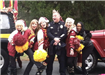Chief with Redskins Cheerleaders Alumni