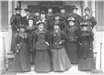 Early Picture of Ladies Dressed in Fine Attire