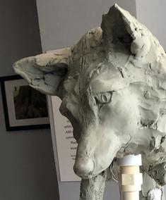 Fox Sculpture in Progress - March 29, 2019