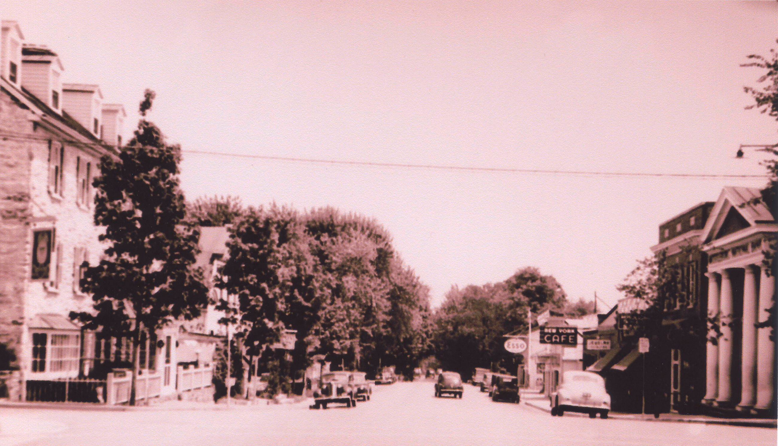 View Looking Down East Washington Street