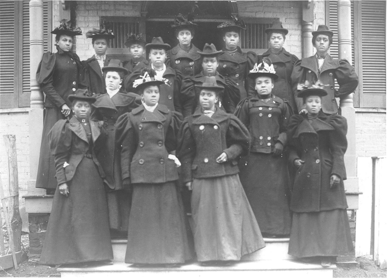 Early Picture of Ladies Dressed in Fine Attire