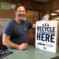 Man Recycling Razors